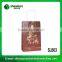 2016 recycle top quality kraft brown paper bag with paper handles