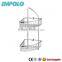 Empolo wall hung double layers metal corner brackets, accessories bathroom 605