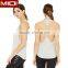 Women Wholesale Plain White Tank Top Custom With Backless Sexy Design