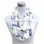 Newest design birds infinity jersey scarf wholesale