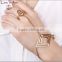 Fashion Punk Rock Style Alloy Silver Joint finger Rings Chains Connect Bracelet