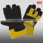 blue grain leather working gloves