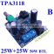 12V dc mini amplifier circuit pcb board TPA3118 digital power amplifier module 25W+25W max 50W BTL Sound Standard