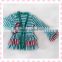 kids clothes striped jacket set with ruffle pant for girls