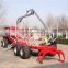 High quality ZM12006 12 Ton Log loading trailer with Crane for sale