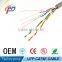 wholesale bare copper utp cat6 cable with UL utp cat5e 24awg type wire