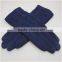 New Five Fingers Thicken Blue Faux Suede Gloves FOR Bike