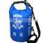 colorful waterproof dry bag with double shoulder straps