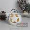 Lovely Heart Ceramic Christmas ball Candle Holder for Hanging