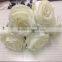 faux flowers decorative white diamond rose head