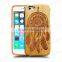 Universal Charming Engraving Durable Wood Phone Case for Iphone 6 in Two Parts