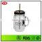 20oz Plastic Double Wall Insulated Mason Jar Mug With Straw And Handle