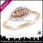 14K Gold Vermeil Sterling Silver Two Tone Plating Daisy Flower Ring