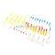 35Pcs Soft Plastic Worm Fishing Baits 10 Lead Jig Head Hooks Simulation Suite Set Lures Tackle
