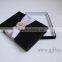 Graceful black silk wedding packaging box for invitation cards