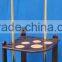 Solid wood pool cue rack