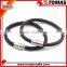 Custom fashion mens leather bracelet/charm bracelet jewelry