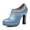Ladies High Heel Boots Shoes China Shoe Factory Fashion Safety Leather Shoes CP6670