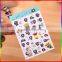 High quality adhesive cute cartoon paper sticker for children