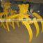Customized PC210LC-8M0 Excavator Log Grapple,PC210LC-8M0 Wearable Log Fork for sale