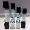 square shape acrylic lotion bottle plastic lotion bottle with pump