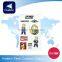 OEM custom paper sticker with die-cut for home decoration