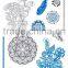 2015 New Design Gold Metallic Tattoo Sticker