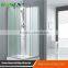 Corner steam shower enclosure