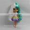 New arrival blue and white deep wavy neo blythe doll wigs