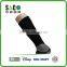 grey free terry black knee-high nylon sports socks