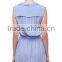 Women's Casual Sleeveless Midi Summer Shirt Dress
