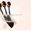 Competitive price oval professional makeup brush set