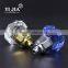 bright chrome zinc alloy clear crystal handles for drawers