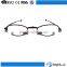 Newest unique outstanding small slim lovely metal half frame folding foldaway reading glasses for man with aluminium case