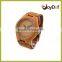 OEM and ODM welcome wholesale wood watch red sandalwood waterproof wood watch sepcial genuine leather wood watch