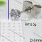 Newly white rhinestone style sterling silver rings filigree