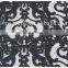 Hot selling polyester black/white water soluble lace fabric african wholesale
