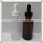 60ml amber round glass boston bottle with dropper wholesale e liquid bottles