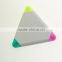 3 in 1 Triangle Shaped Highlighter Pen Maker/multi Colored Highlighter Pen/office & School Supplies