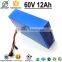 Super smart 16s 6p 18650 cells 700w 60V 12Ah lithium rechargeable battery pack for electric bike