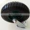Heavy duty fixed zinc plate Foamed PU caster wheels