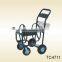 Garden hose reel cart