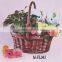 gift willow basket with handle cheap wicker basket