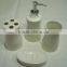 White Ceramic Bathroom Set With Heart Shape