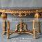 Antique gold console table from China