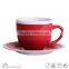 Cup Saucer handpainting top sale colour band