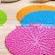 Creative home fashion models tree pattern silicone decorative table mat, round table plate mat, bowls mat wholesale