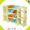 Wholesale new fashion wooden kids storage rack high quality wooden kids storage rack W08C036