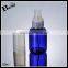 Cosmetic Toner Fragrance Perfume 2017 Hot New Products Round Shoulder Blue 50ml Plastic Spray Bottle Wholesale