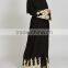 Dubai Clothing OEM Beautiful Lace Detailing Pop up Buttons Cream Lace Open Jacket Abaya
